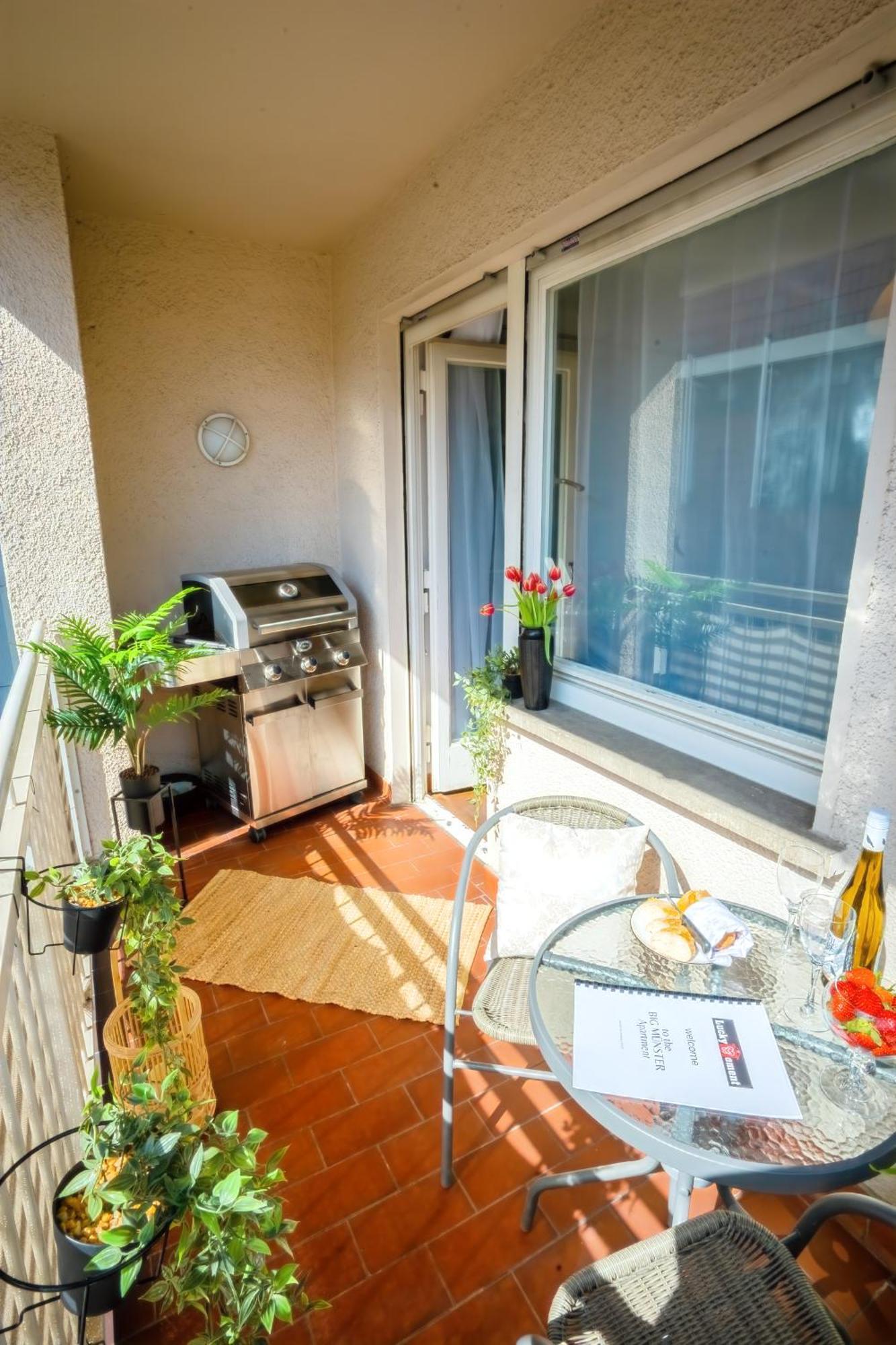 The Big Muenster Fuer Bis Zu 12, Whirlpool, Sauna, Zentral, Tischfussball, Balkon, Gasgrill Улм Екстериор снимка