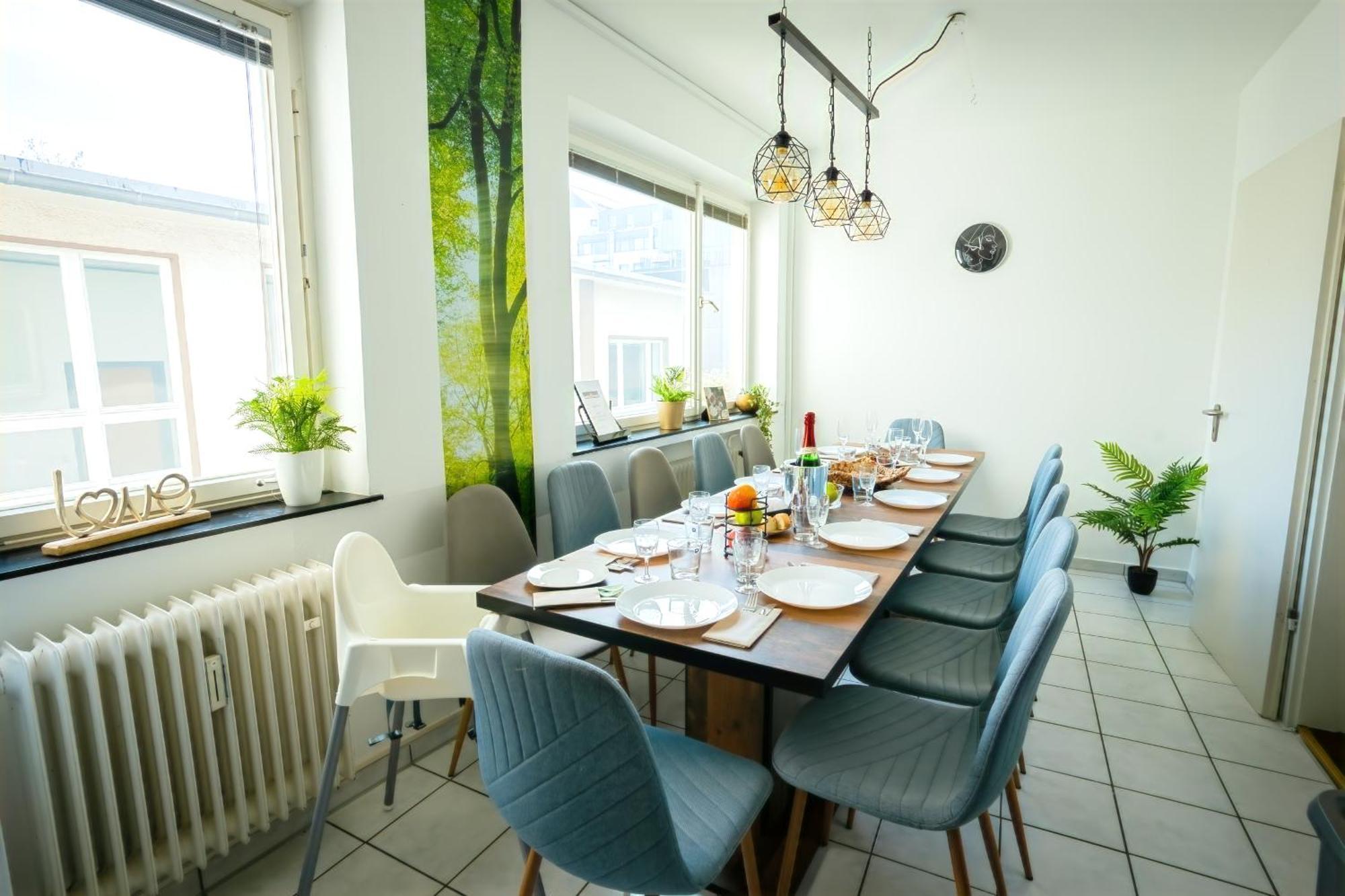 The Big Muenster Fuer Bis Zu 12, Whirlpool, Sauna, Zentral, Tischfussball, Balkon, Gasgrill Улм Екстериор снимка